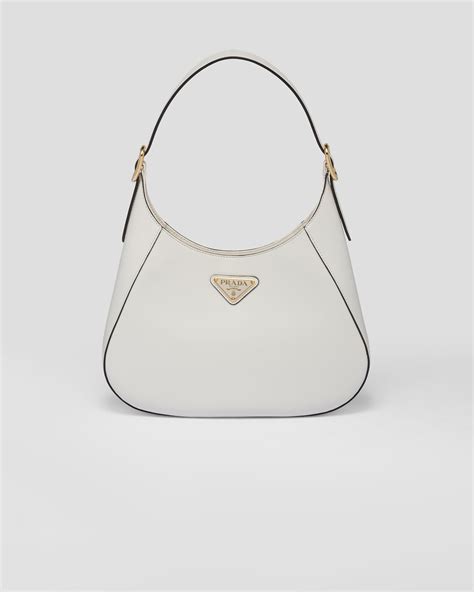 white leather prada bag|Prada white shoulder bag.